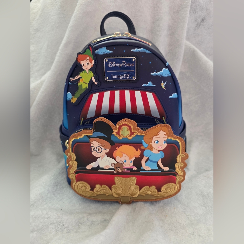 NWT Disney Parks Loungefly Peter Pan Mini Backpack